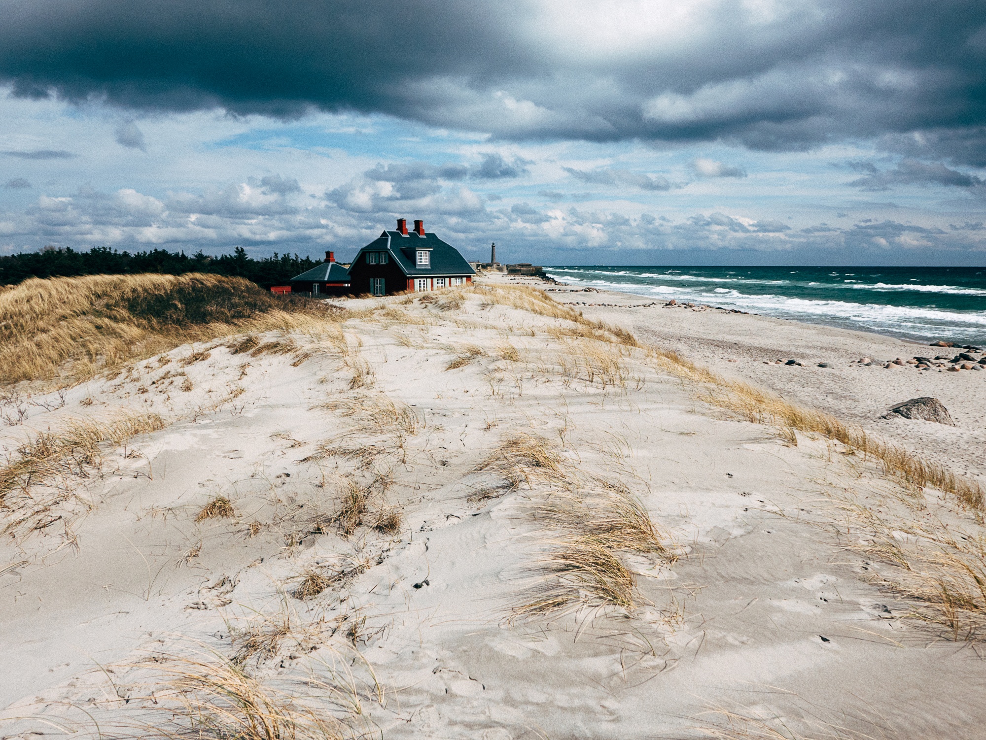 Dunas de arena blanca en Skagen