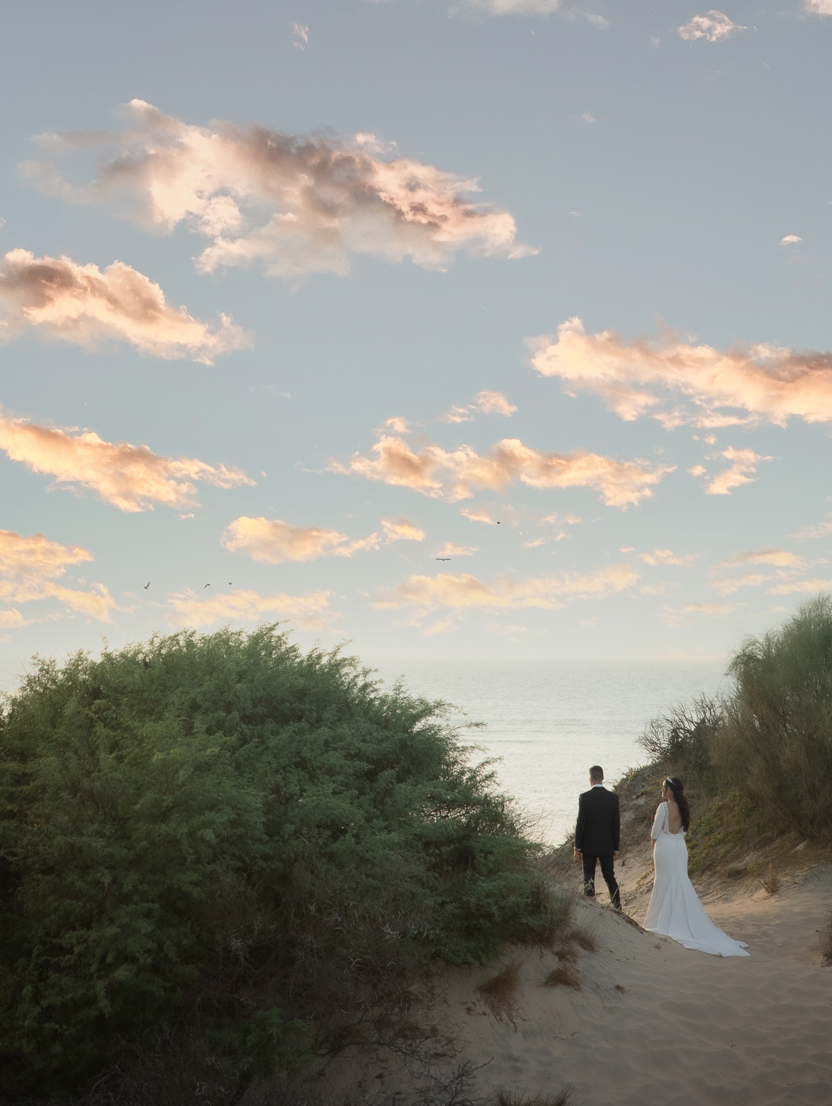 Post Boda de Andrea y José Manuel en Playa Punta Candor, Rota, Cádiz. Foto Alba 18/10/2022