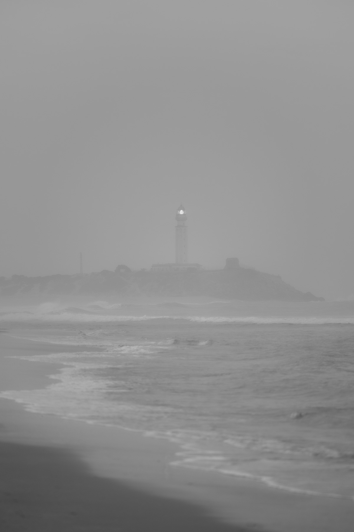 Imagen blanco y negro de Playa de Zahora, Barbate