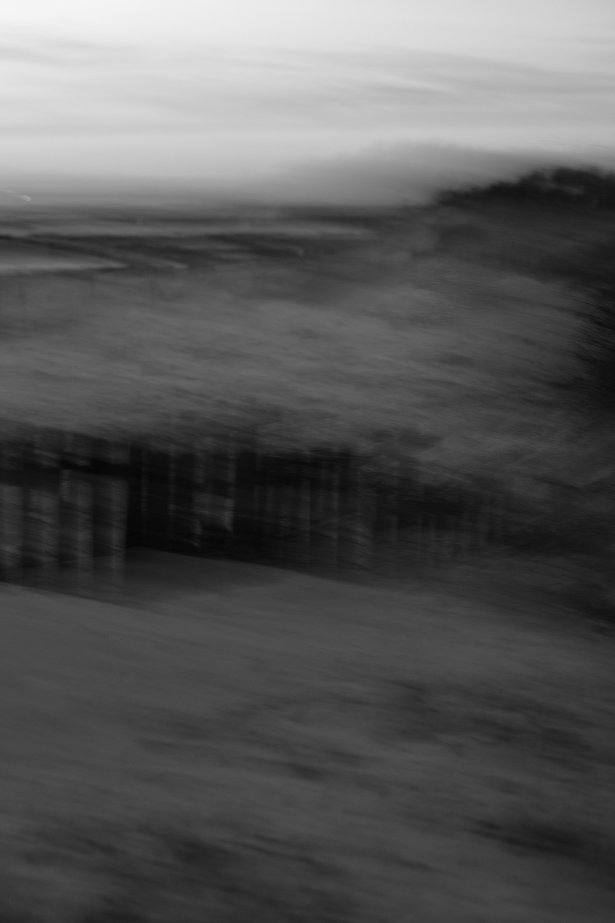 Anochecer en la Playa de las Tres Piedras. Foto Alba 03/11/2022