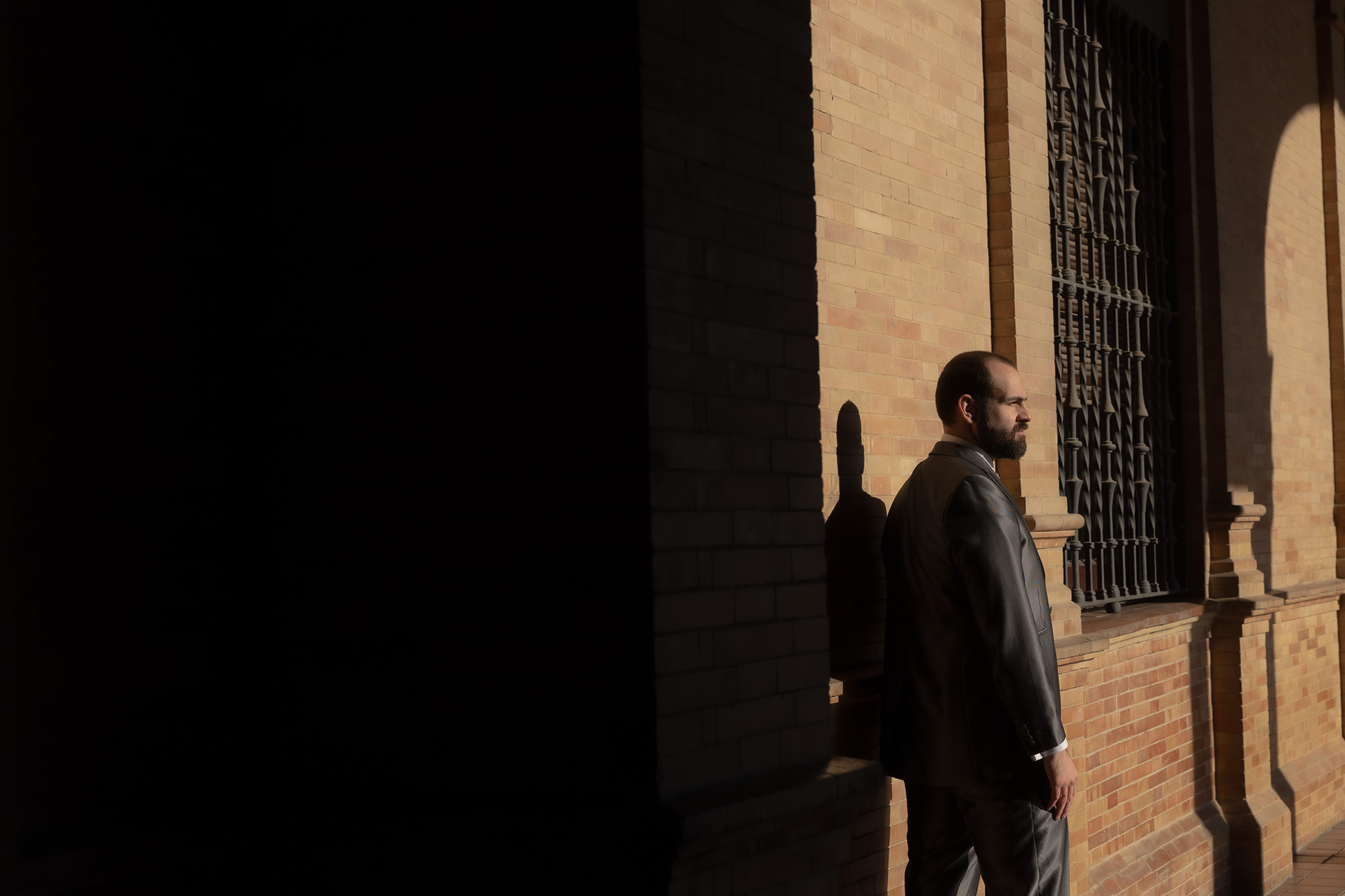 La Postboda de Cecilia y David en la Plaza de España de Sevilla. © 2022 Foto Alba