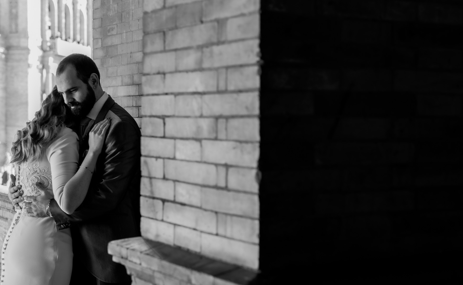 La Postboda de Cecilia y David en la Plaza de España de Sevilla. © 2022 Foto Alba