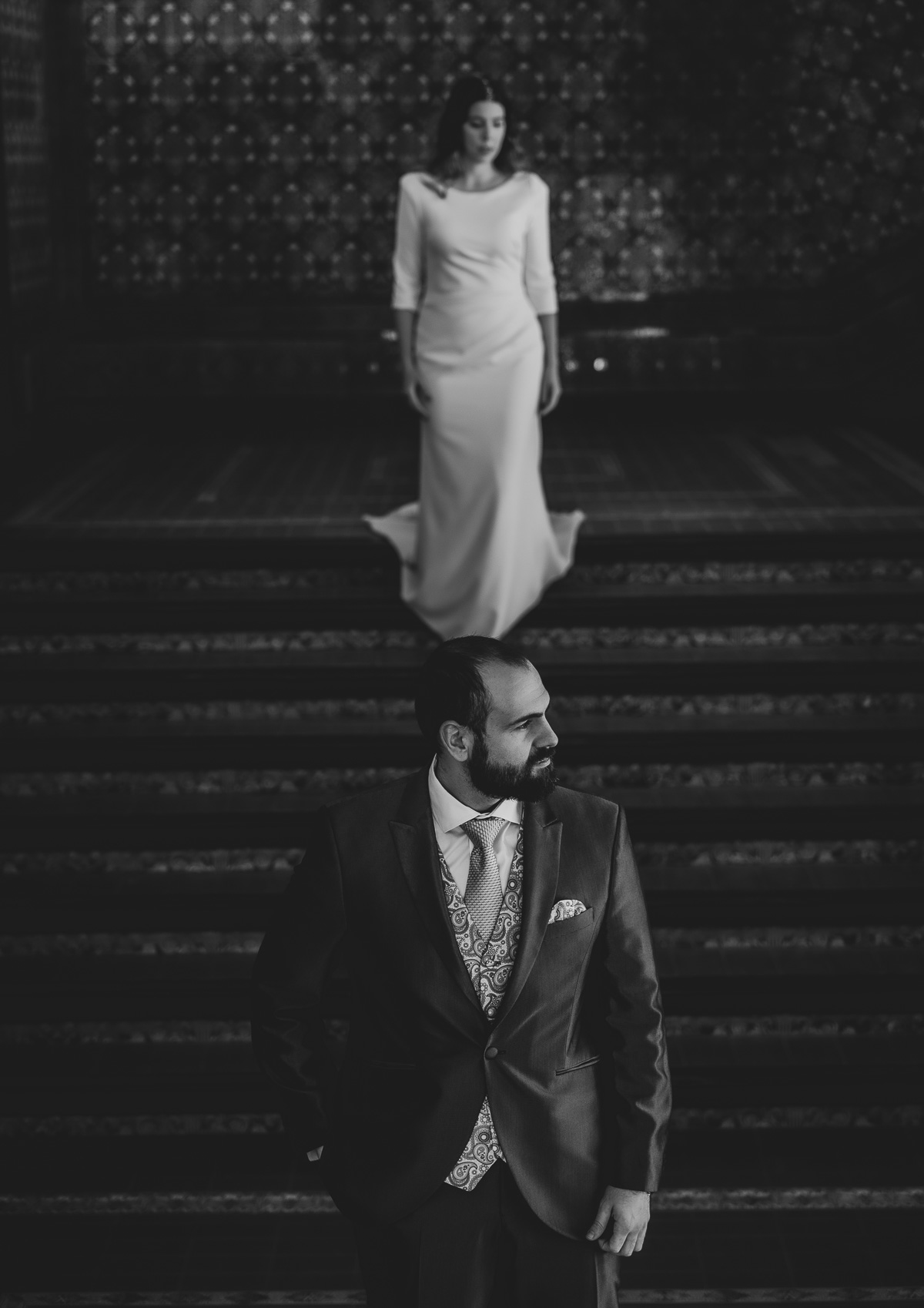 La Postboda de Cecilia y David en la Plaza de España de Sevilla. © 2022 Foto Alba