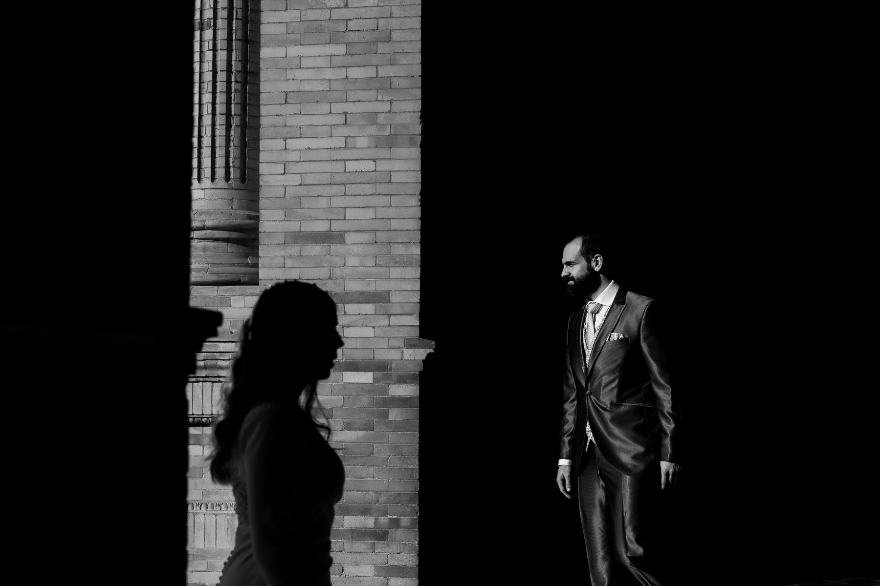 La Postboda de Cecilia y David en la Plaza de España de Sevilla. © 2022 Foto Alba