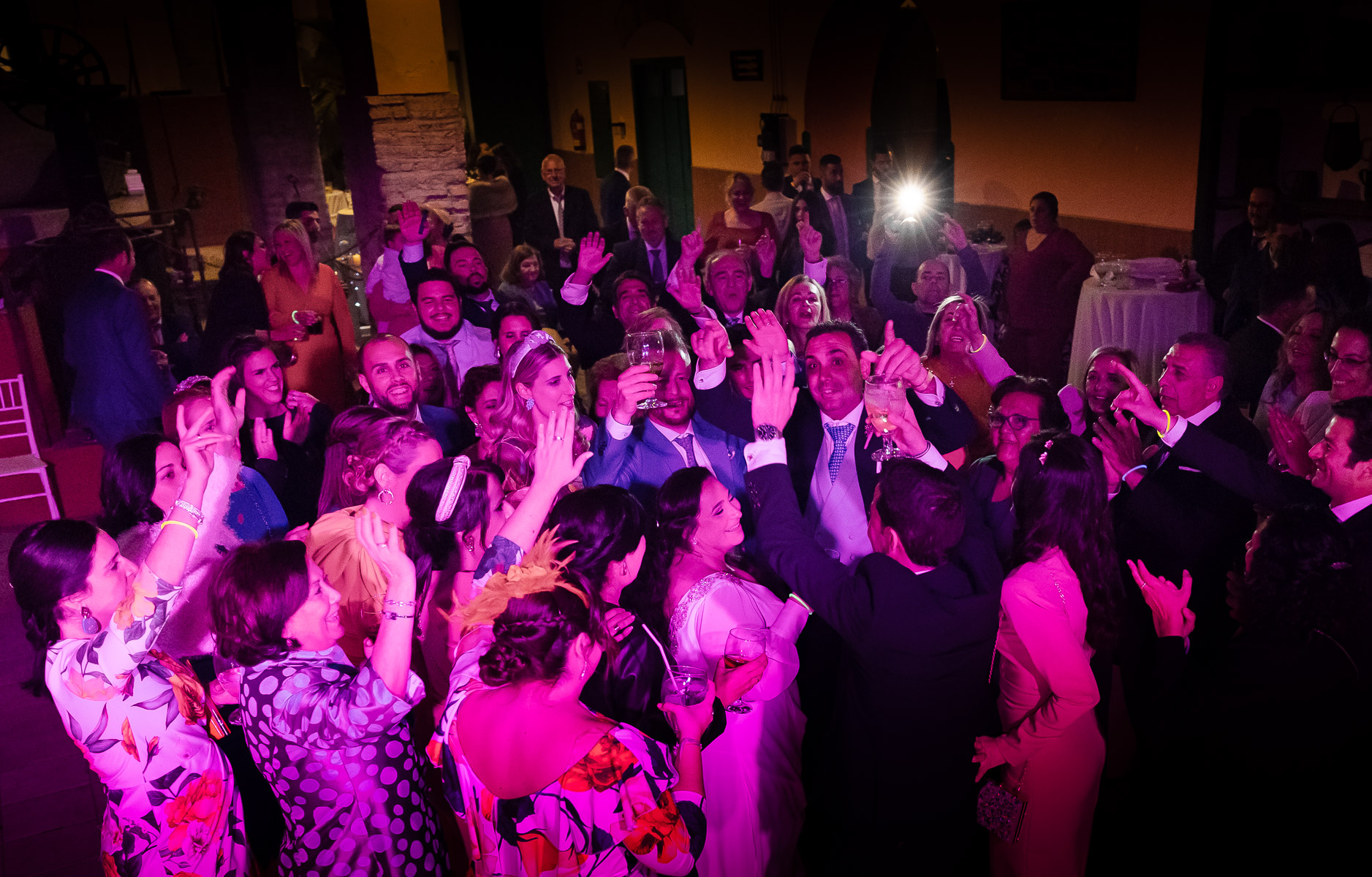 invitados celebrando la fiesta