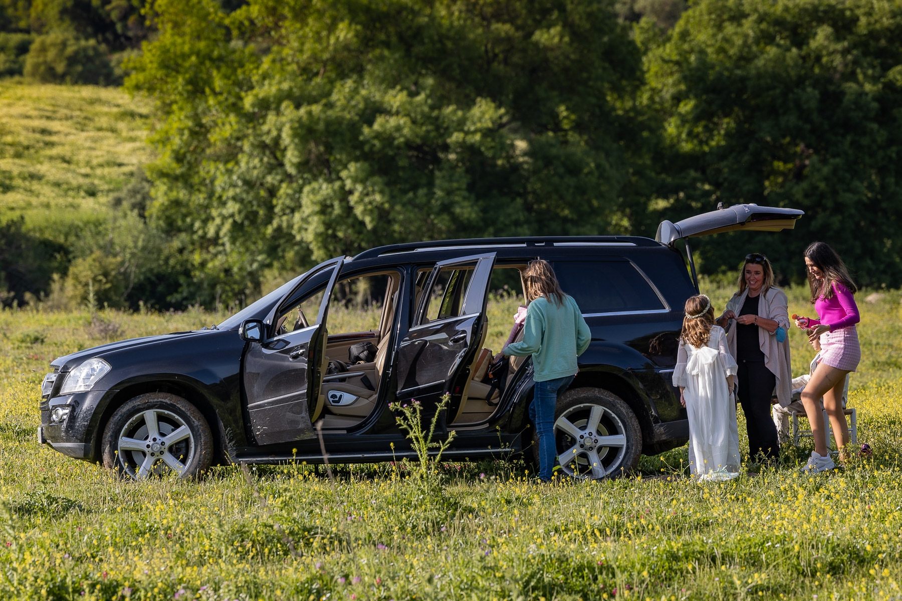 Sesión de fotos de comunión en el Bosque, Cádiz