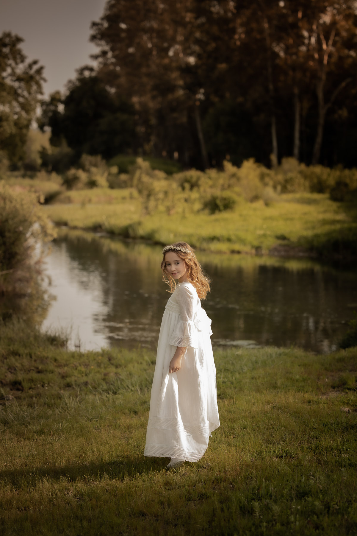 Sesión de fotos de comunión en el Bosque, Cádiz