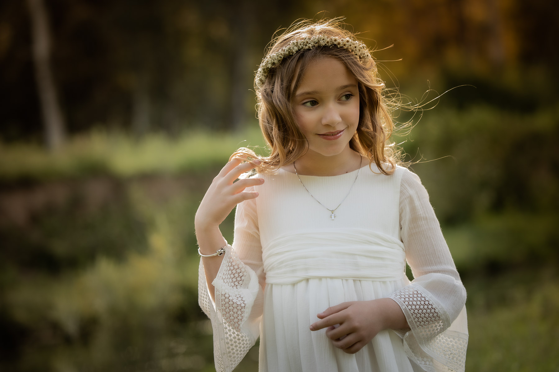Sesión de fotos de comunión en el Bosque, Cádiz
