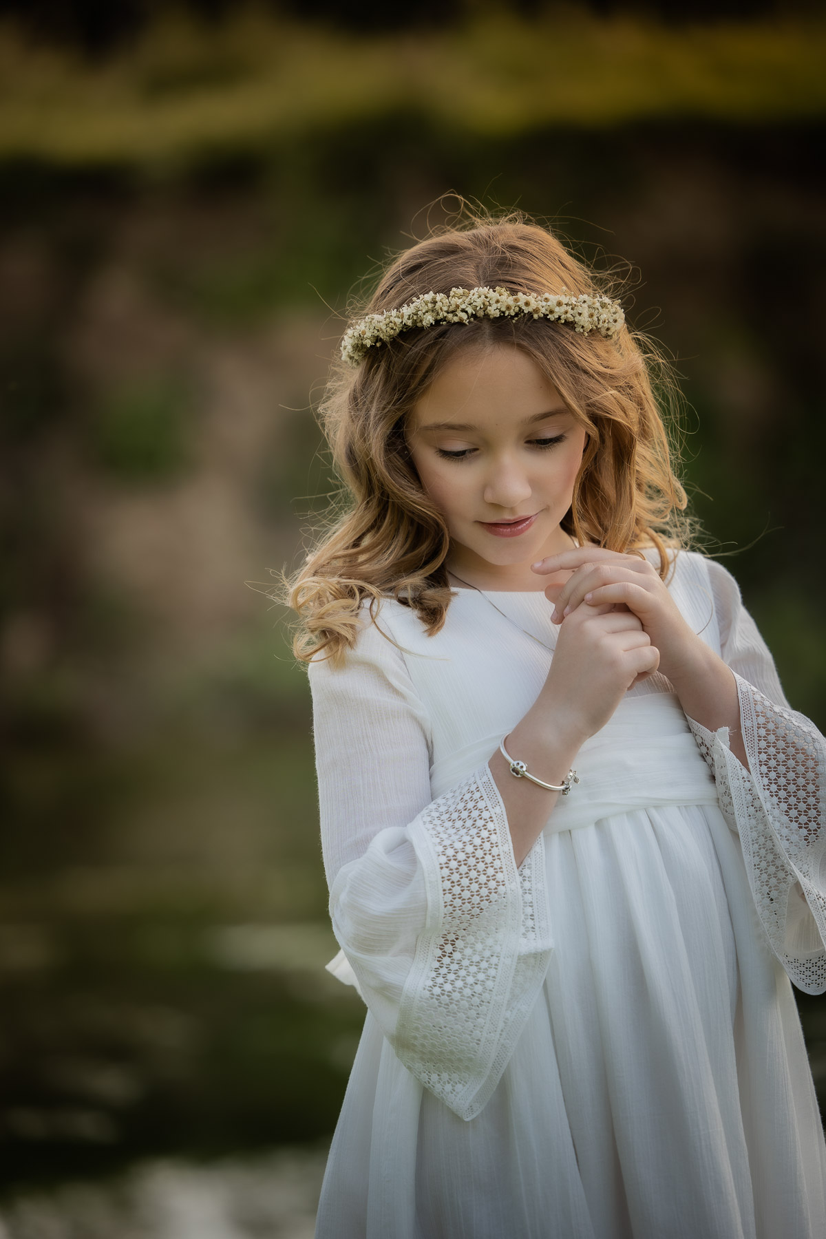 Sesión de fotos de comunión en el Bosque, Cádiz