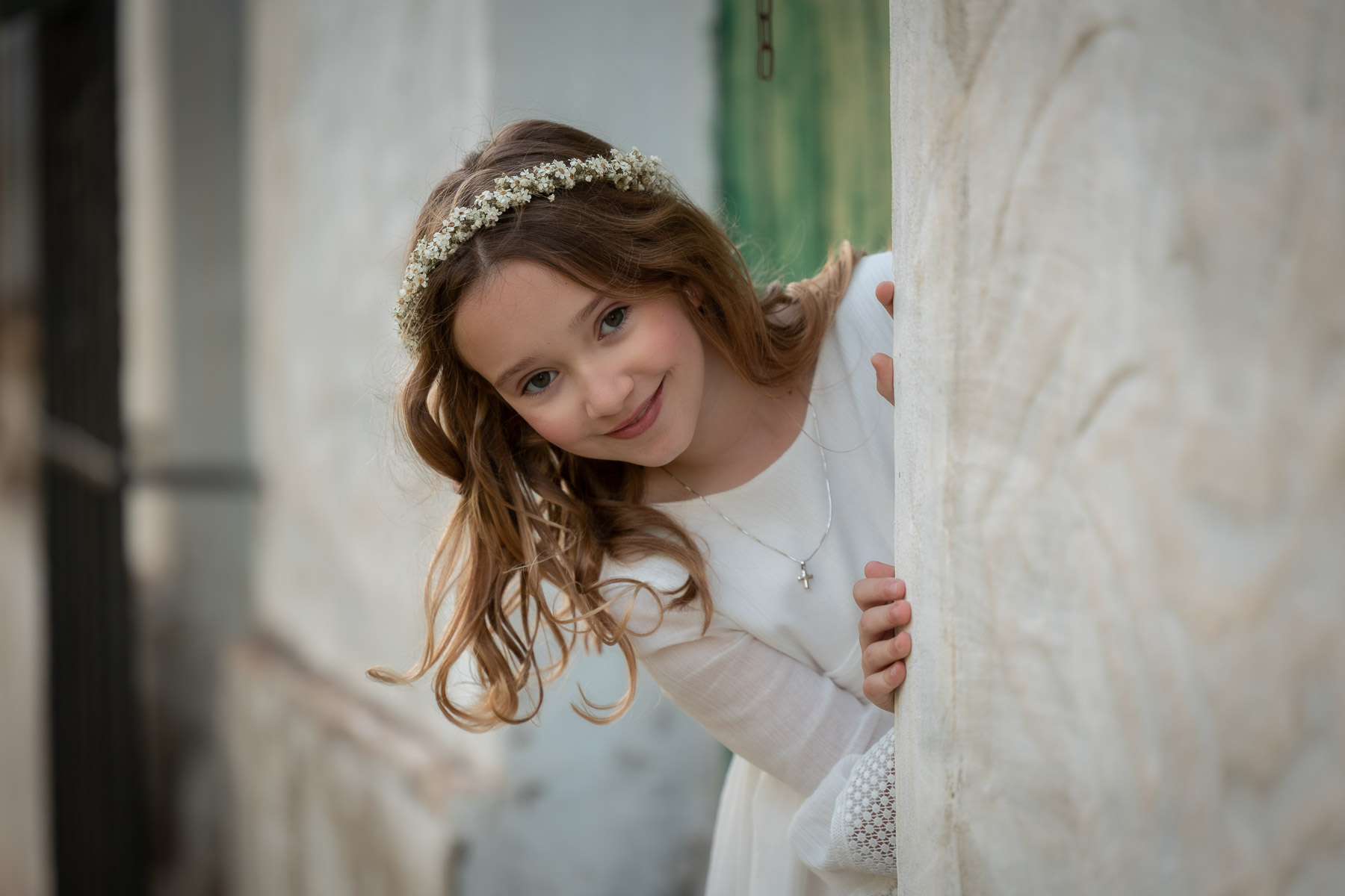 Sesión de fotos de comunión en el Bosque, Cádiz