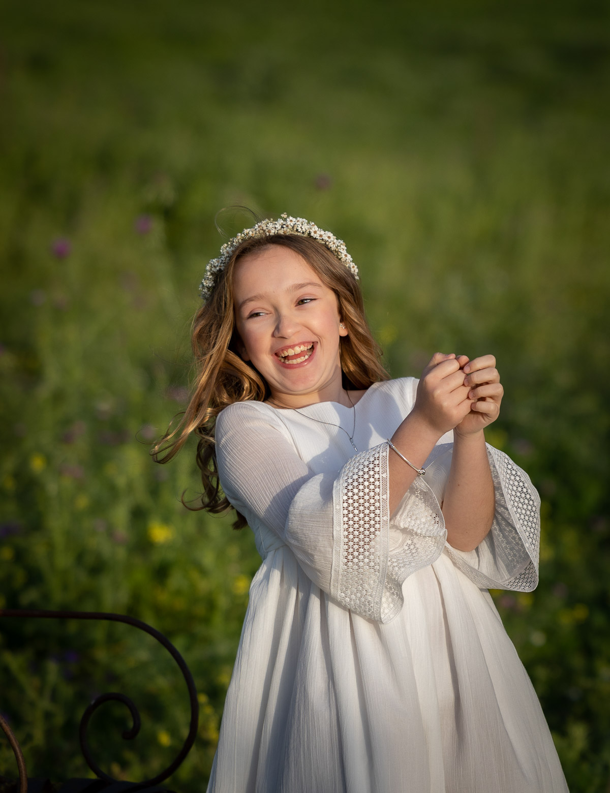 Sesión de fotos de comunión en el Bosque, Cádiz