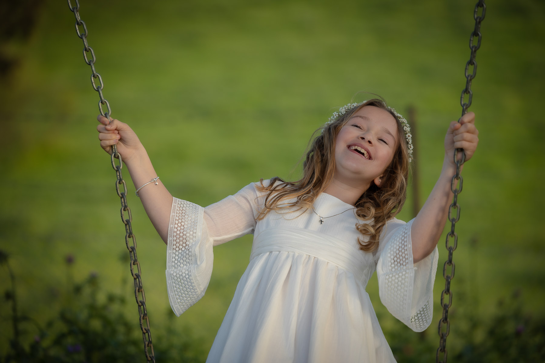Sesión de fotos de comunión en el Bosque, Cádiz