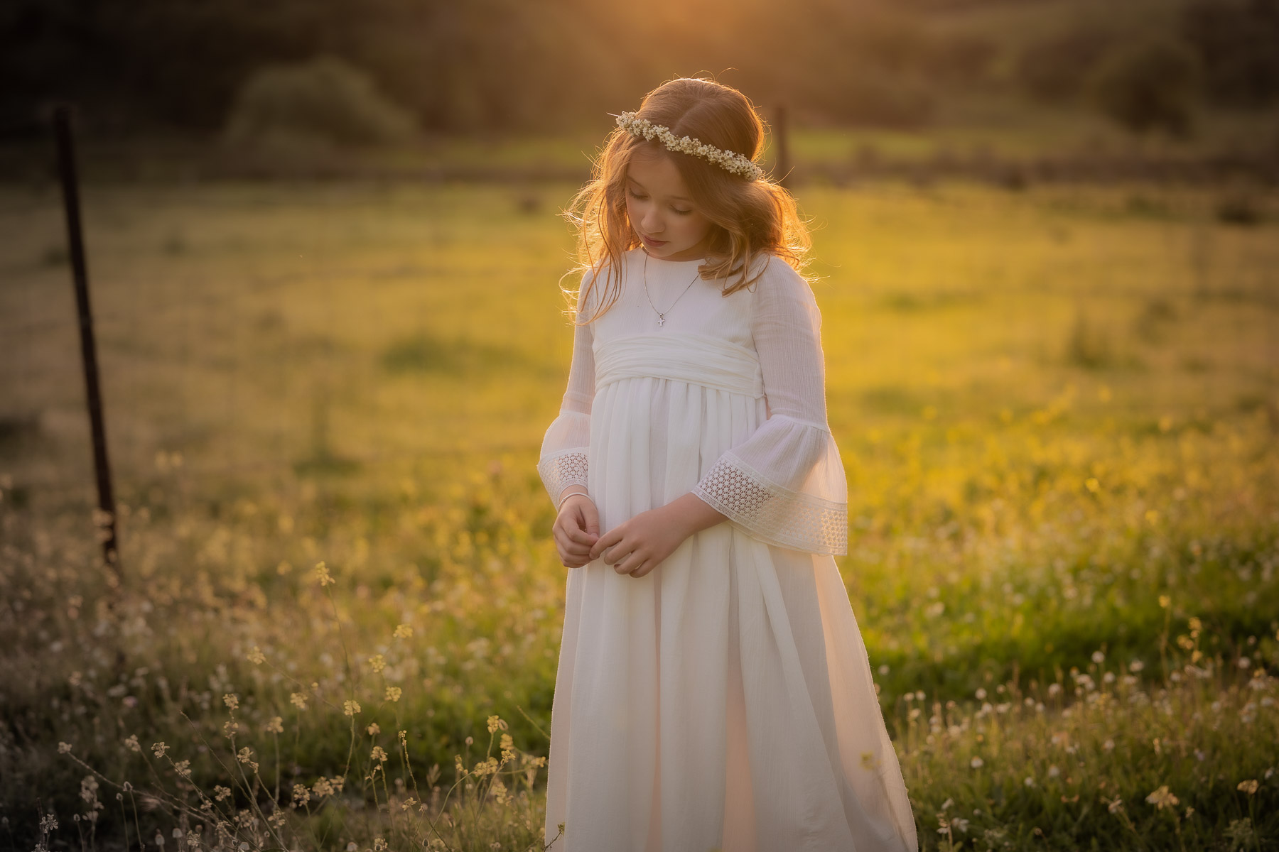 Sesión de fotos de comunión en el Bosque, Cádiz