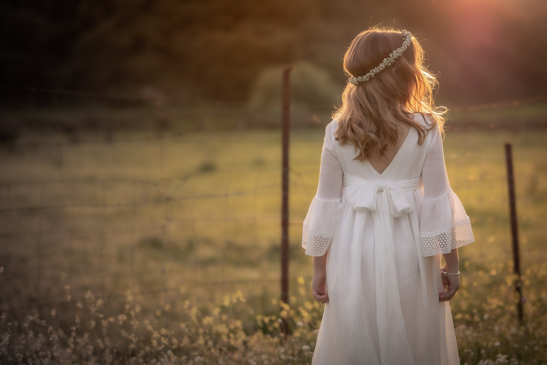 Sesión de fotos de comunión en el Bosque, Cádiz