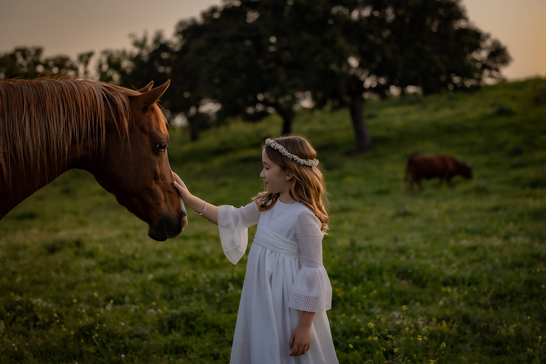 Sesión de fotos de comunión en el Bosque, Cádiz