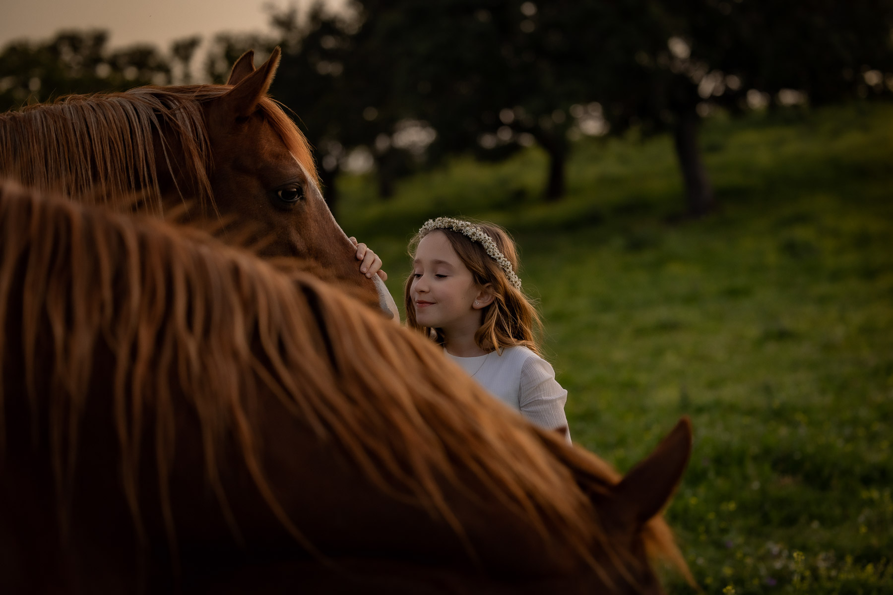 Sesión de fotos de comunión en el Bosque, Cádiz