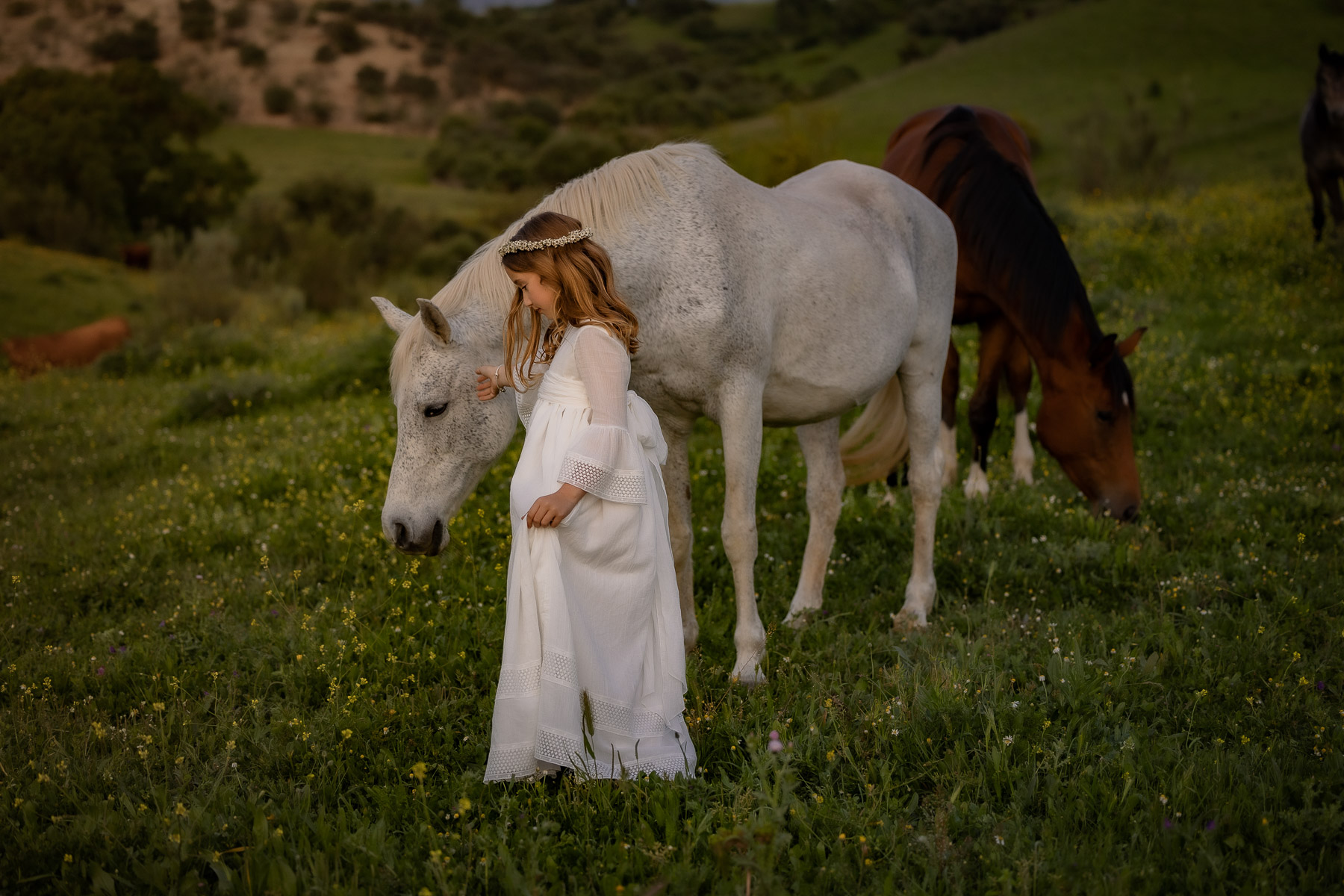Sesión de fotos de comunión en el Bosque, Cádiz