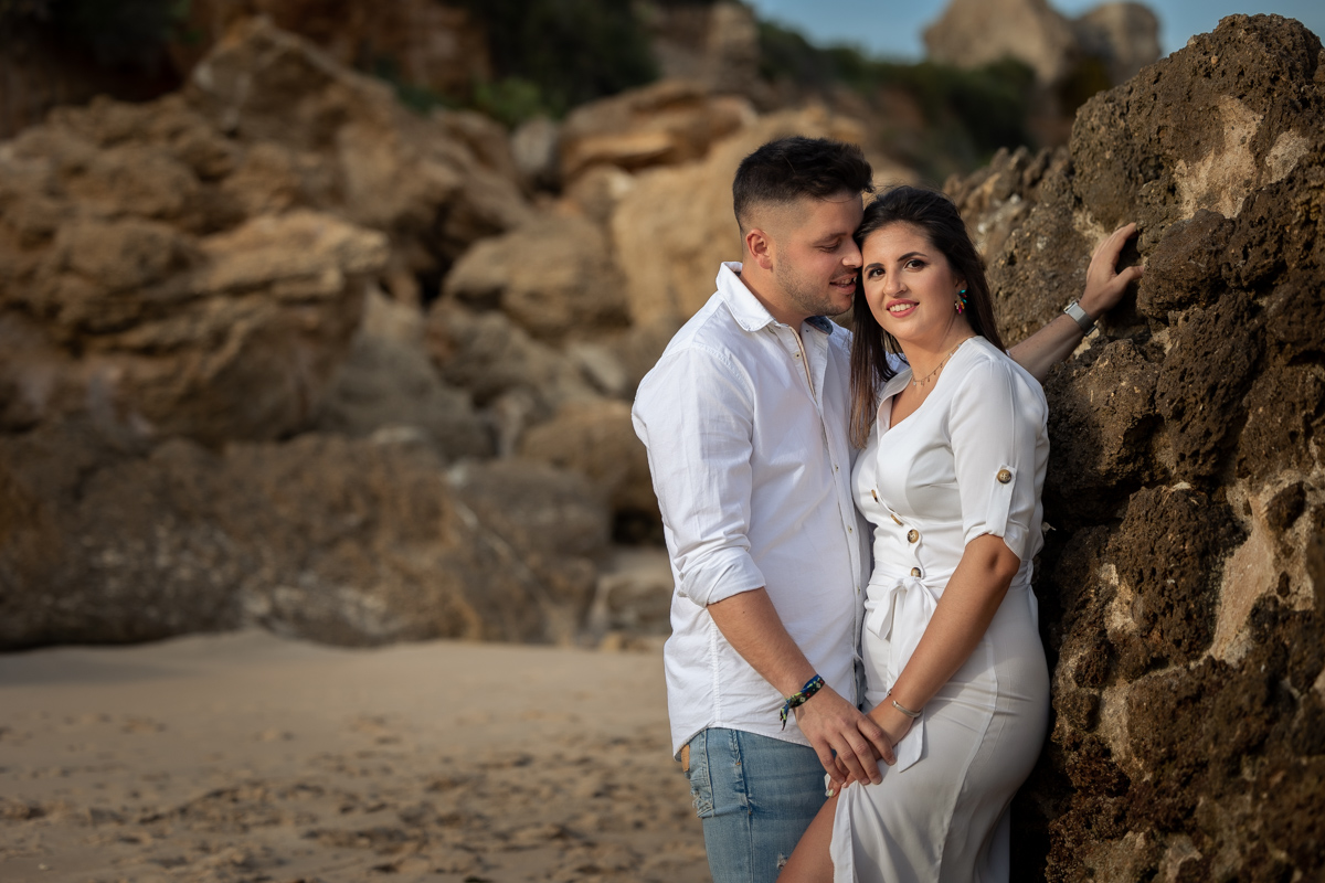 Sesión de fotos de preboda en la playa