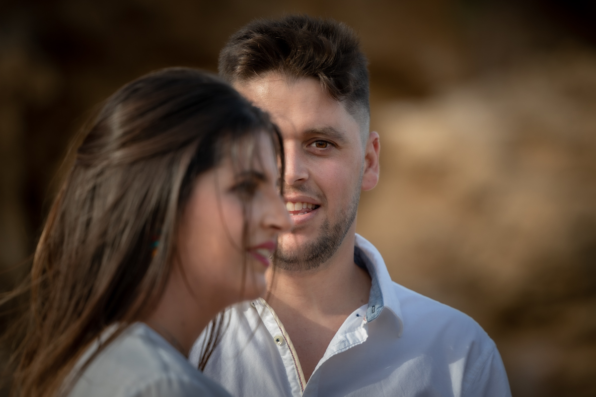 Sesión de fotos de preboda en la playa