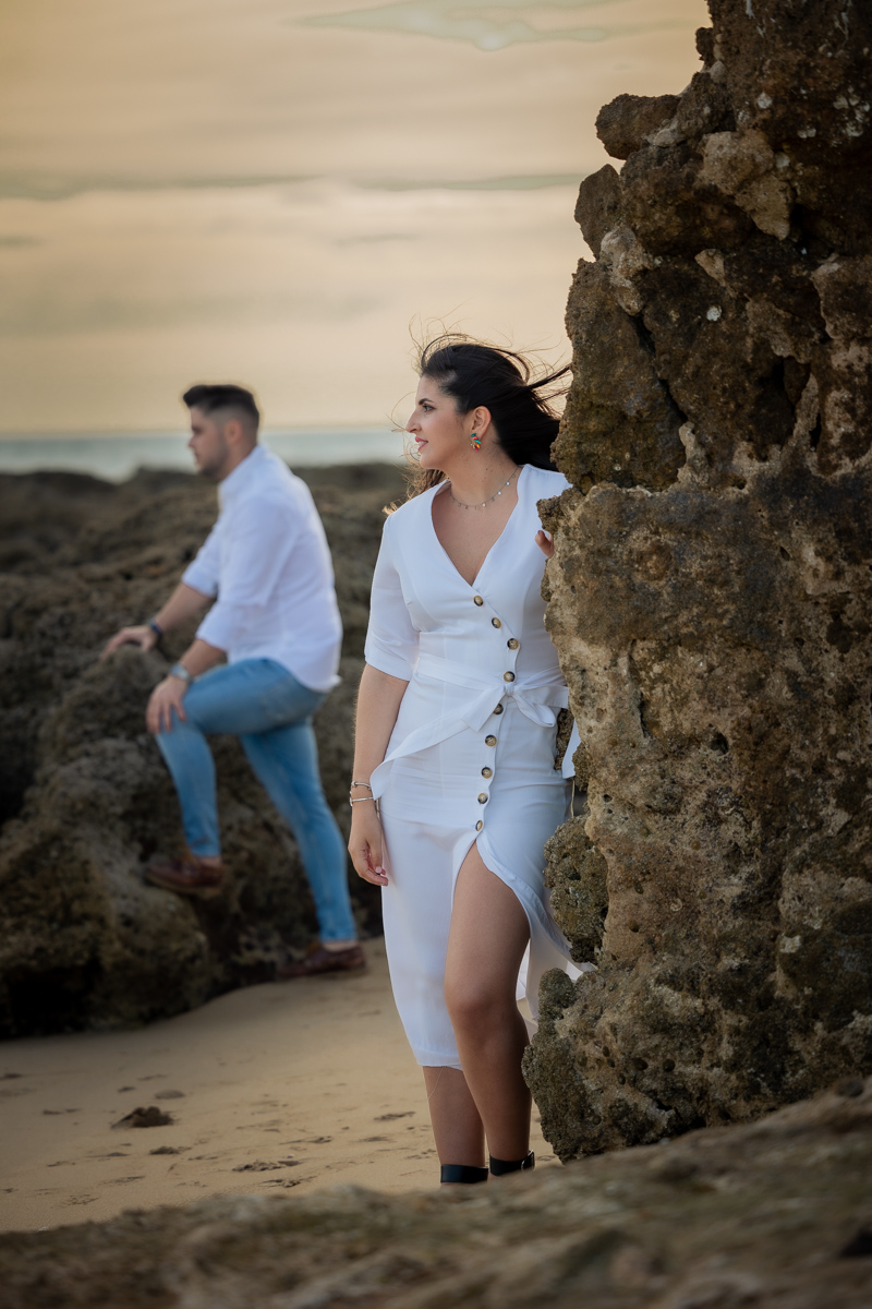 Sesión de fotos de preboda en la playa