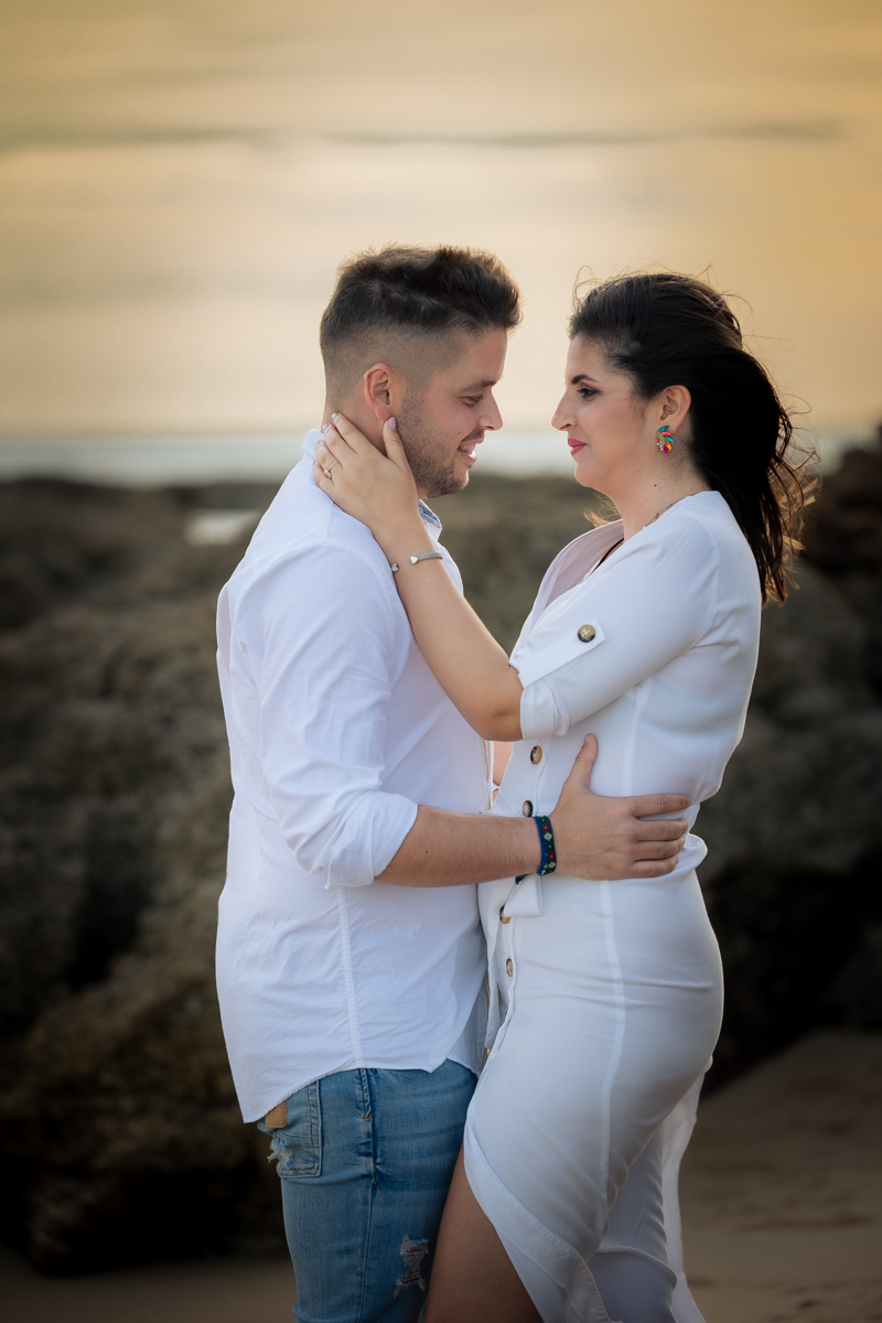 Sesión de fotos de preboda en la playa