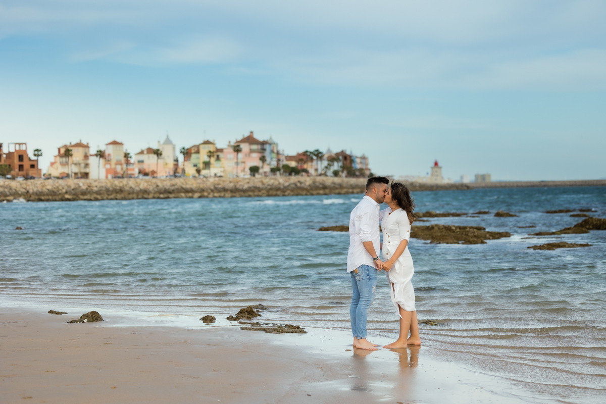 Sesión de fotos de preboda en la playa
