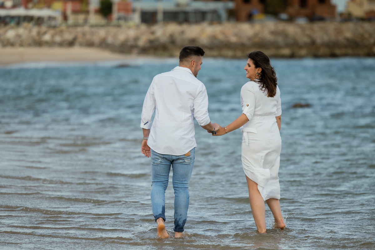 Sesión de fotos de preboda en la playa