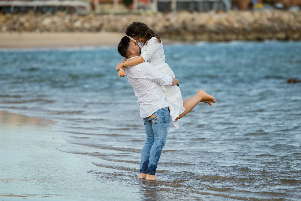 Sesión de fotos de preboda en la playa