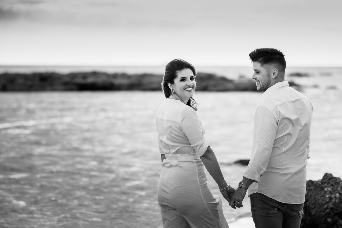 Sesión de fotos de preboda en la playa