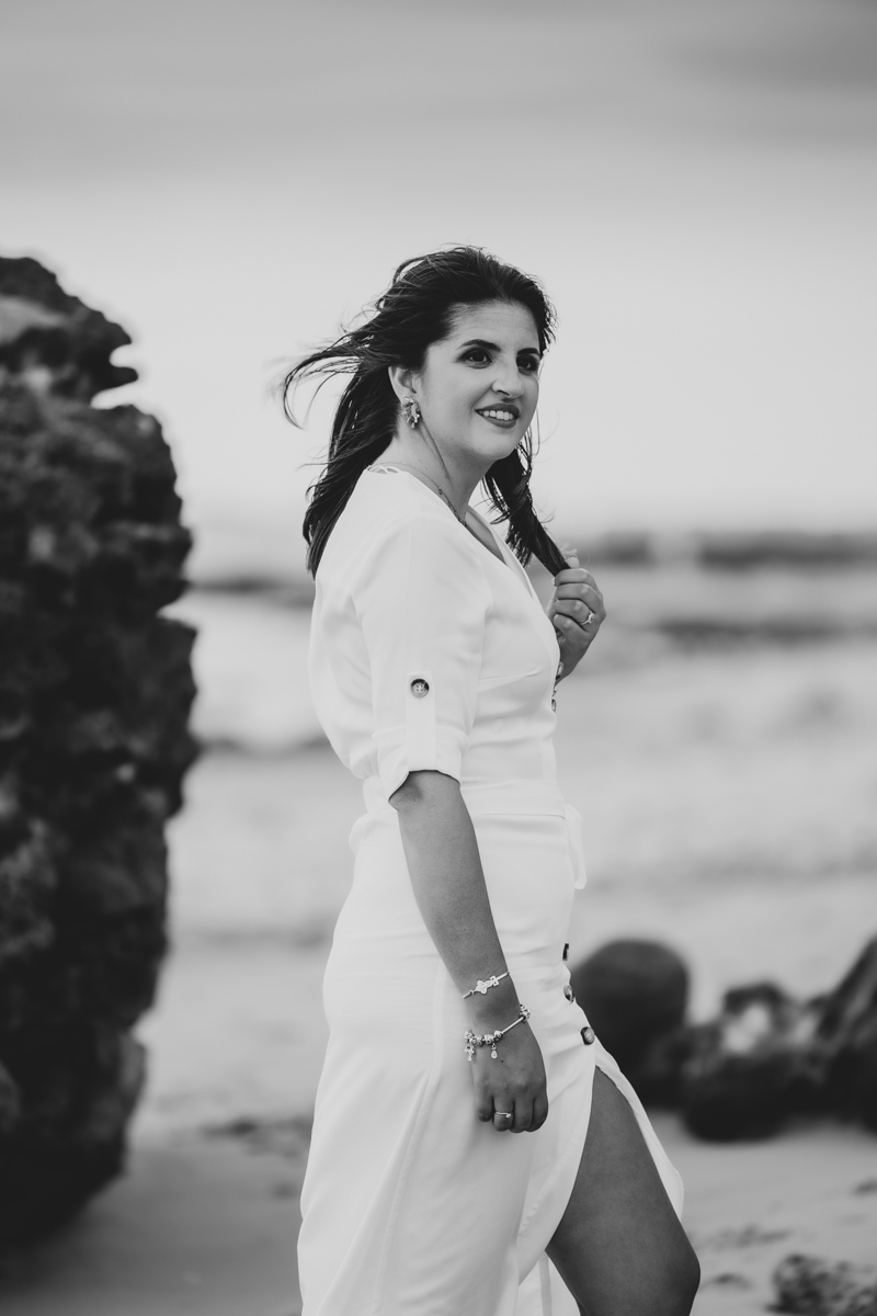 Sesión de fotos de preboda en la playa