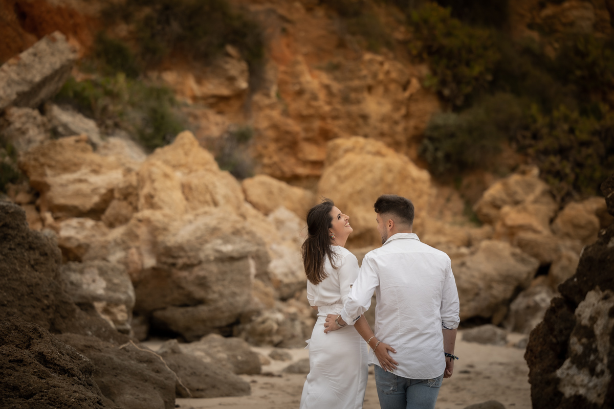 Sesión de fotos de preboda en la playa