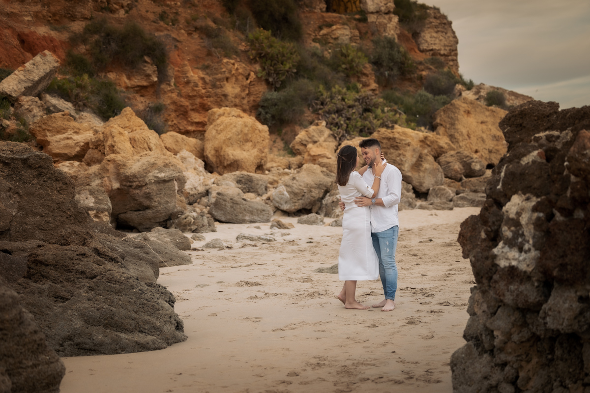 Sesión de fotos de preboda en la playa