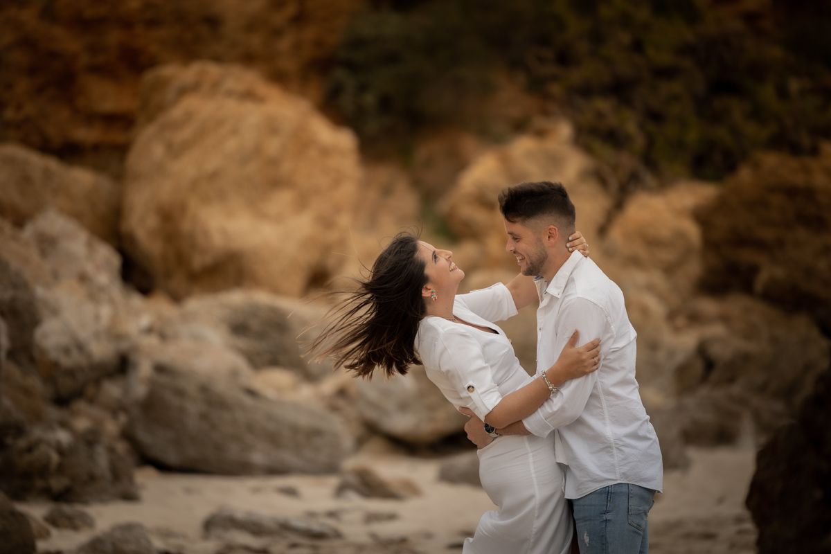 Sesión de fotos de preboda en la playa