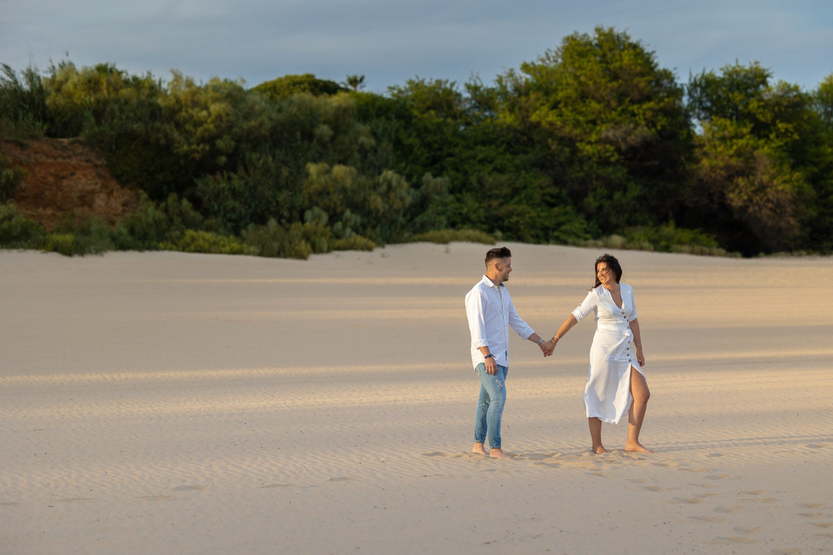 Sesión de fotos de preboda en la playa