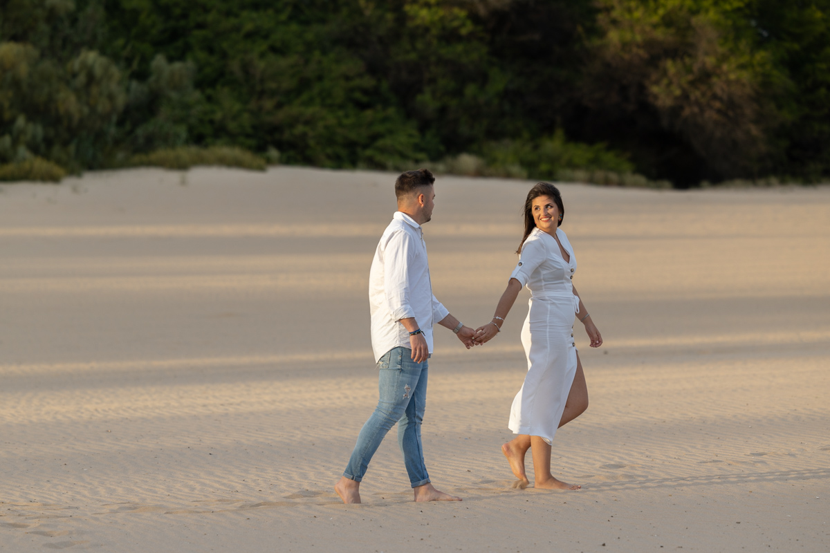 Sesión de fotos de preboda en la playa