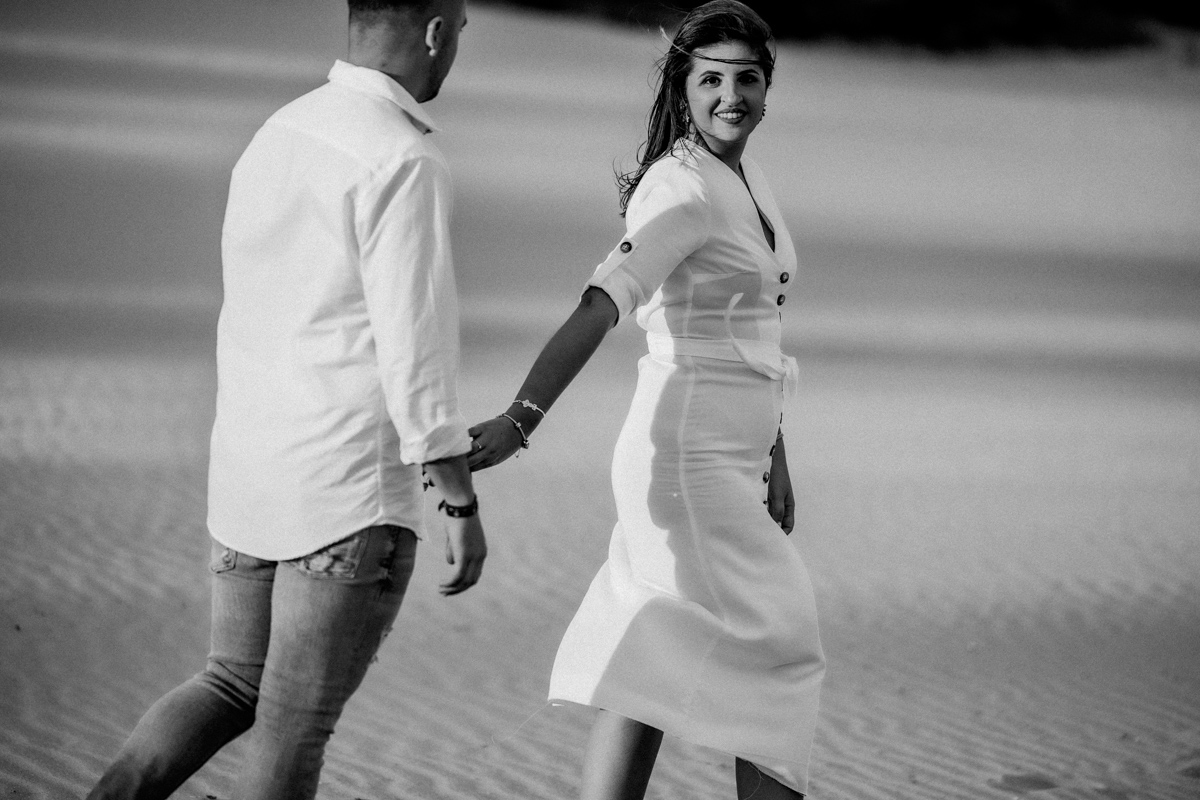Sesión de fotos de preboda en la playa