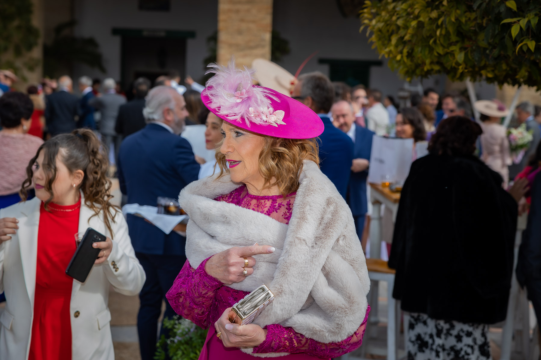 Invitados de la boda en la Hacienda Torre de Arcas, Bollullo de la Mitación, Sevilla