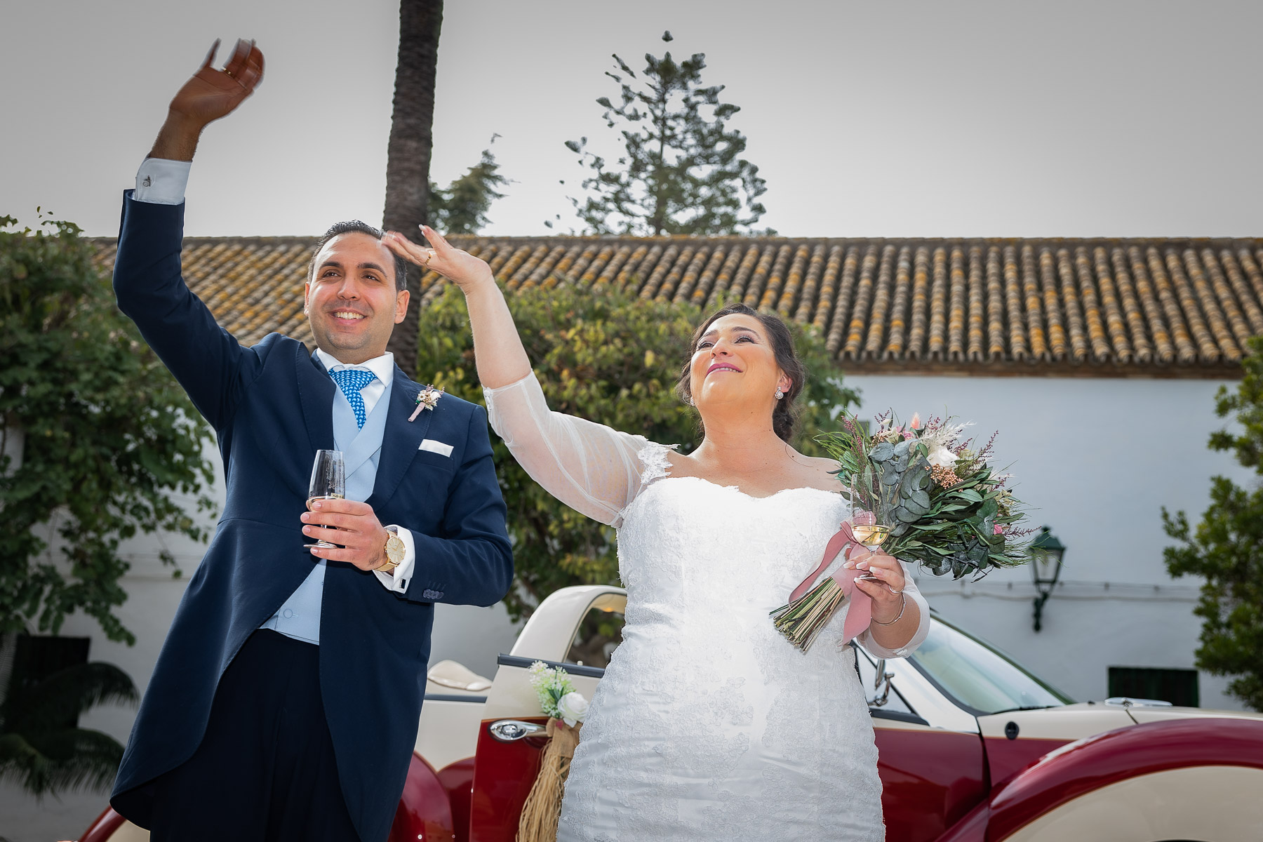 Celebración de la boda de Ara y Manuel en Hacienda Torre de Arcas, Bollullo de la Mitación, Sevilla