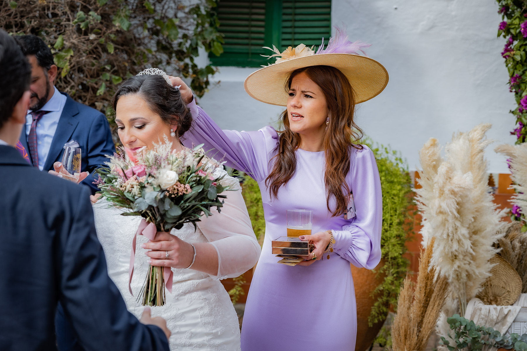 Celebración de la boda de Ara y Manuel en Hacienda Torre de Arcas, Bollullo de la Mitación, Sevilla