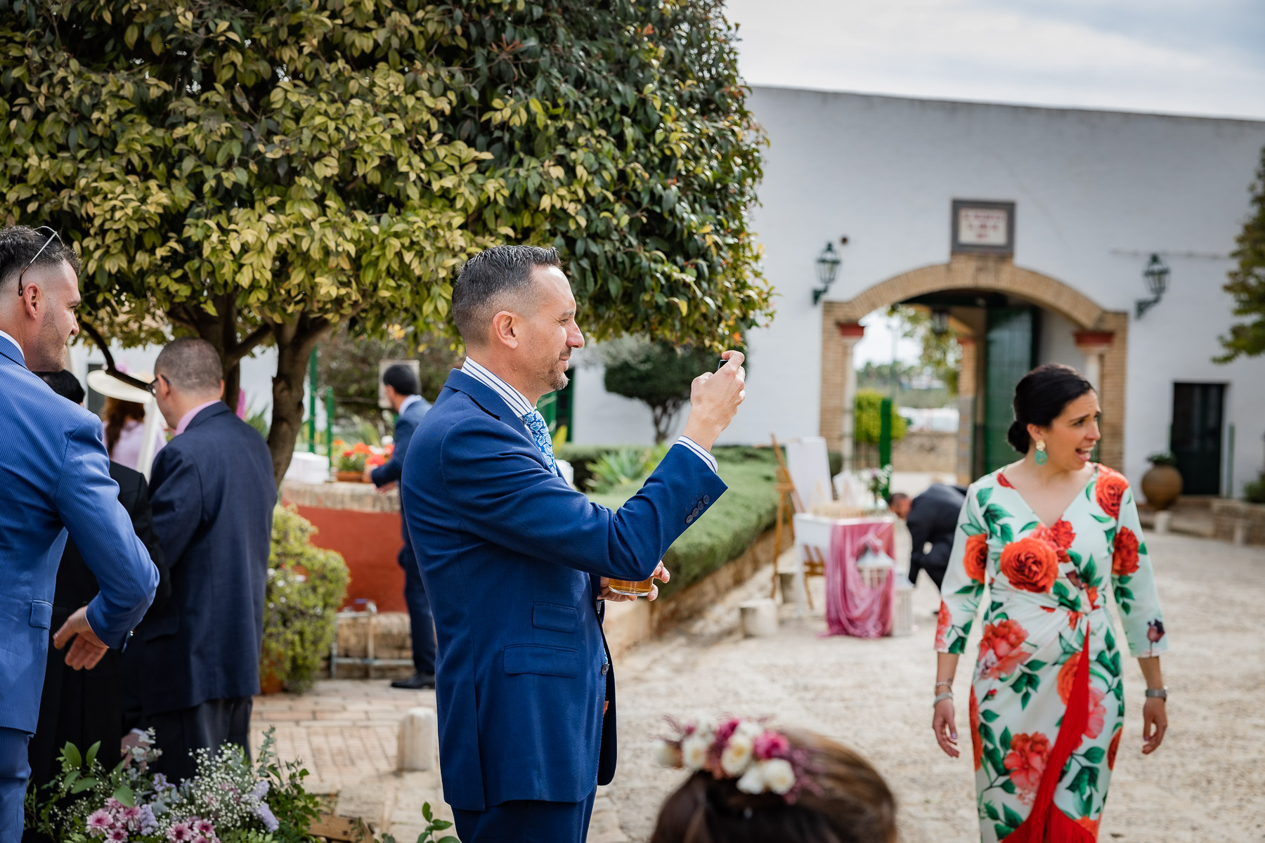 Celebración de la boda de Ara y Manuel en Hacienda Torre de Arcas, Bollullo de la Mitación, Sevilla