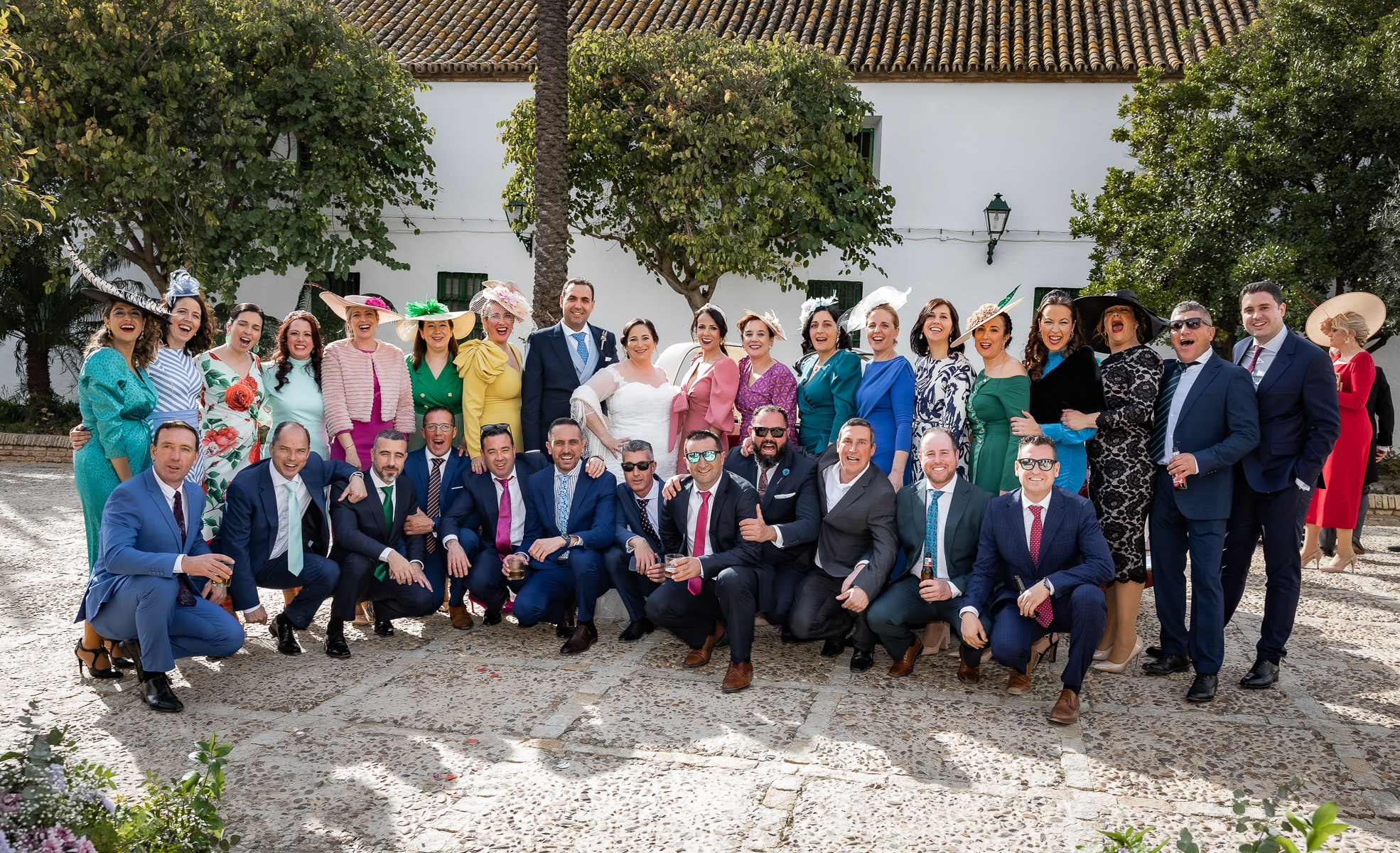 Celebración de la boda de Ara y Manuel en Hacienda Torre de Arcas, Bollullo de la Mitación, Sevilla