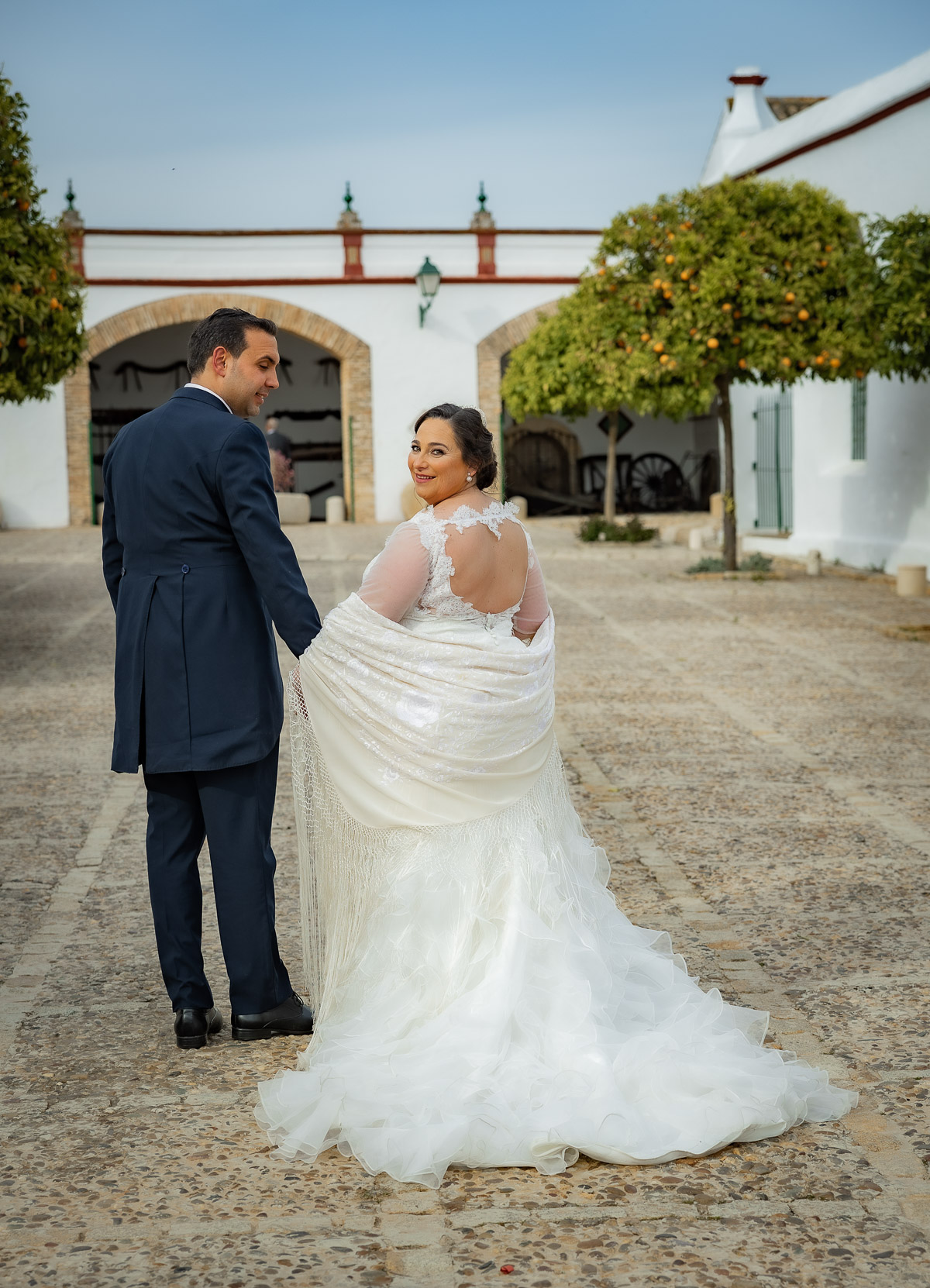 Celebración de la boda de Ara y Manuel en Hacienda Torre de Arcas, Bollullo de la Mitación, Sevilla