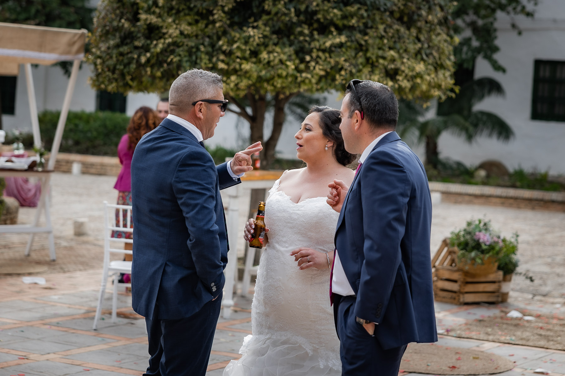 Celebración de la boda de Ara y Manuel en Hacienda Torre de Arcas, Bollullo de la Mitación, Sevilla