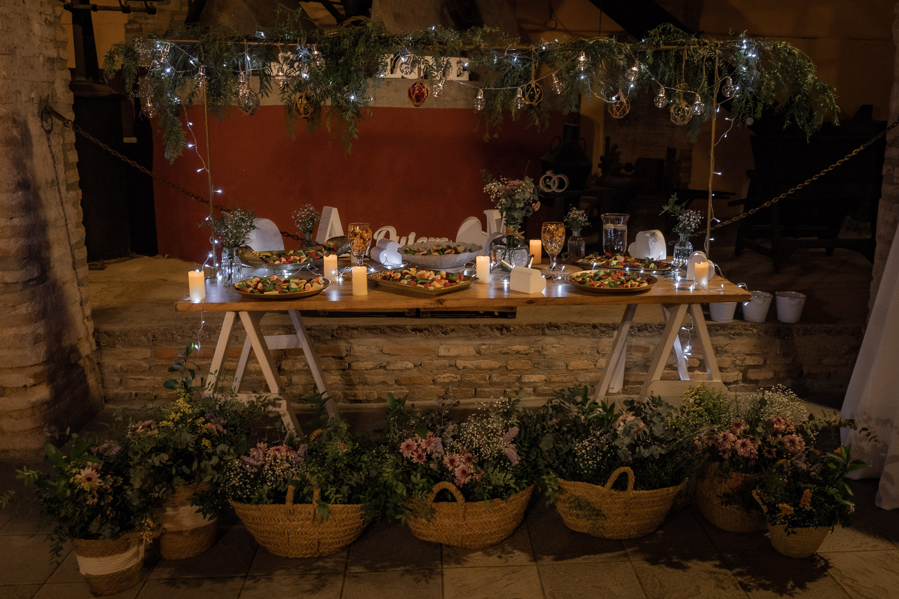 Celebración de la boda de Ara y Manuel en Hacienda Torre de Arcas, Bollullo de la Mitación, Sevilla