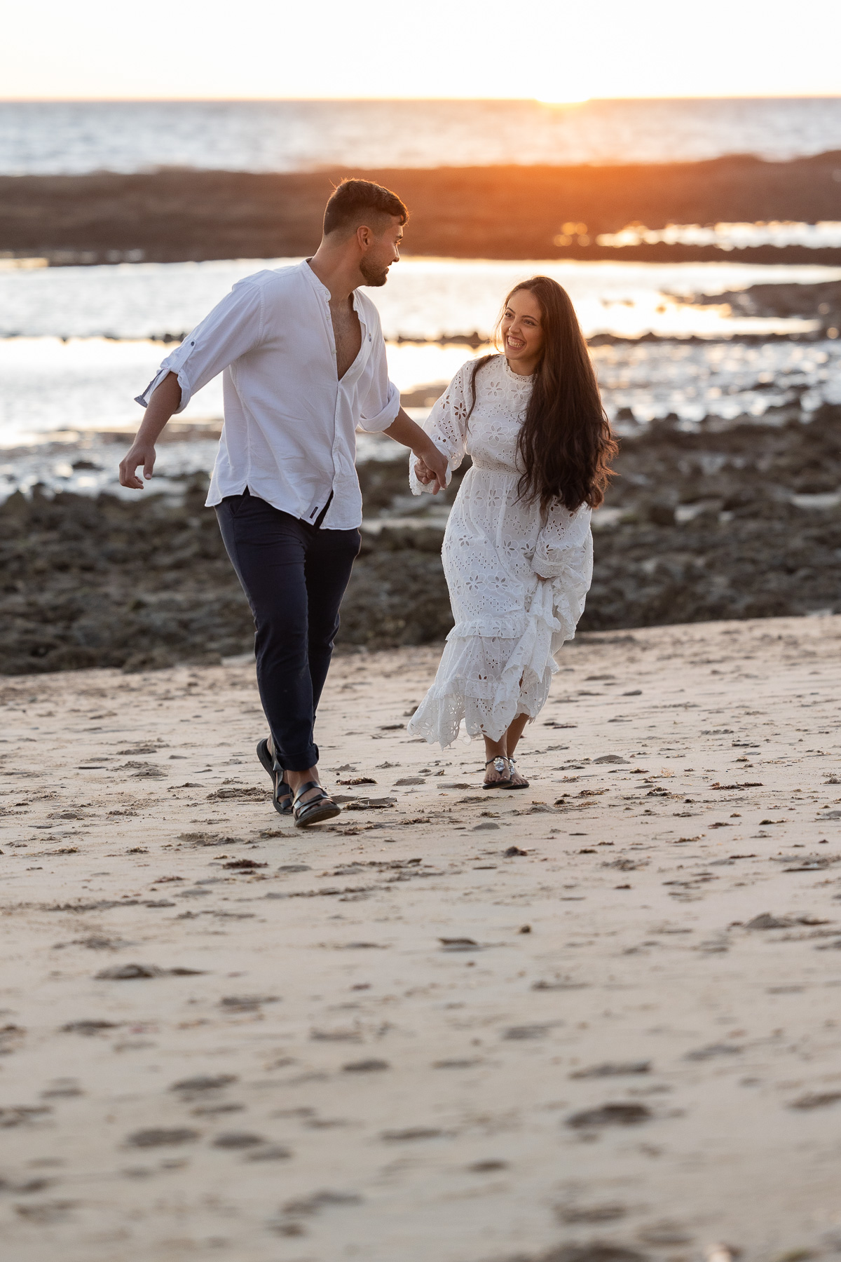 Pre boda de Ana y Andr&eacute;s en la playa La Muralla, El Puerto de Santa Mar&iacute;a