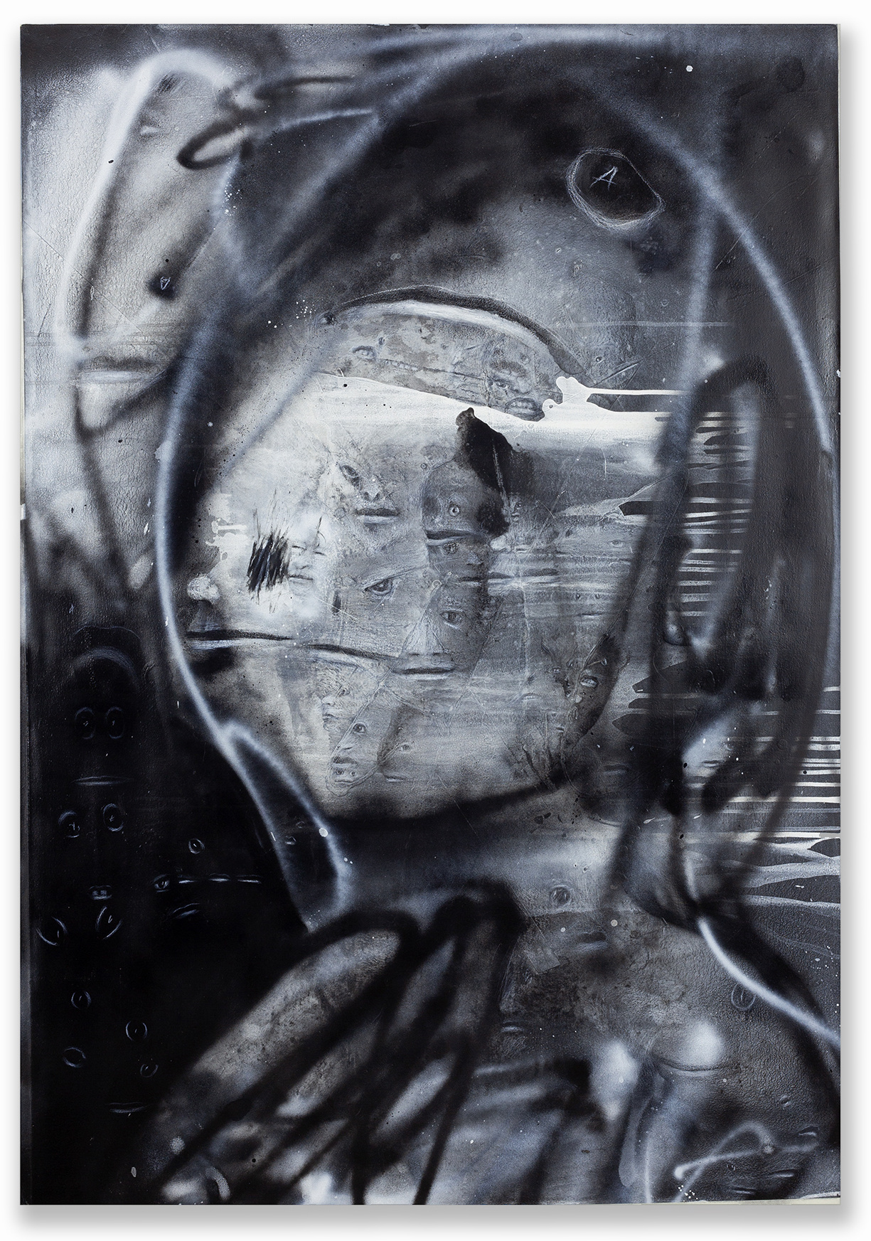 Against all odds / Acrylic, spray and oil stick on canvas / 150x100 cm 