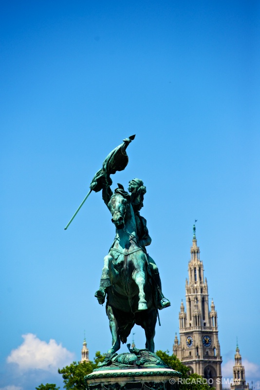 Estatua de caballo y jinete del Archiduque karl, Viena