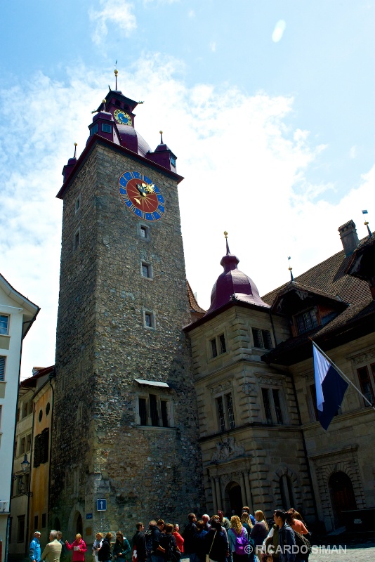 dsc 8105 Torre del reloj del Ayuntamiento en Lucerna 