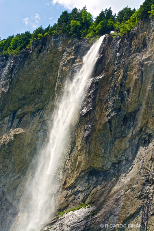 La cascada del Staubbach, Lauterbrunnen