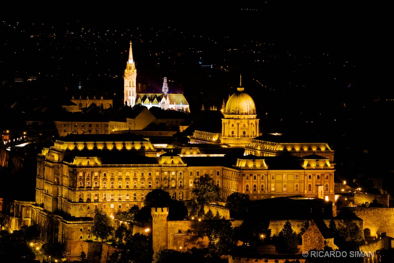 Castillo de Buda, Budapest de Noche